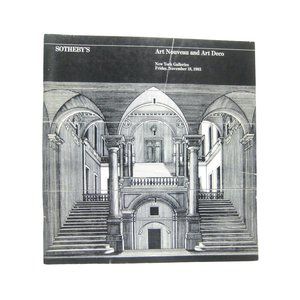 Sotheby Auction Catalog Art Nouveau Art Deco 5133 Volume 1 New York 1983